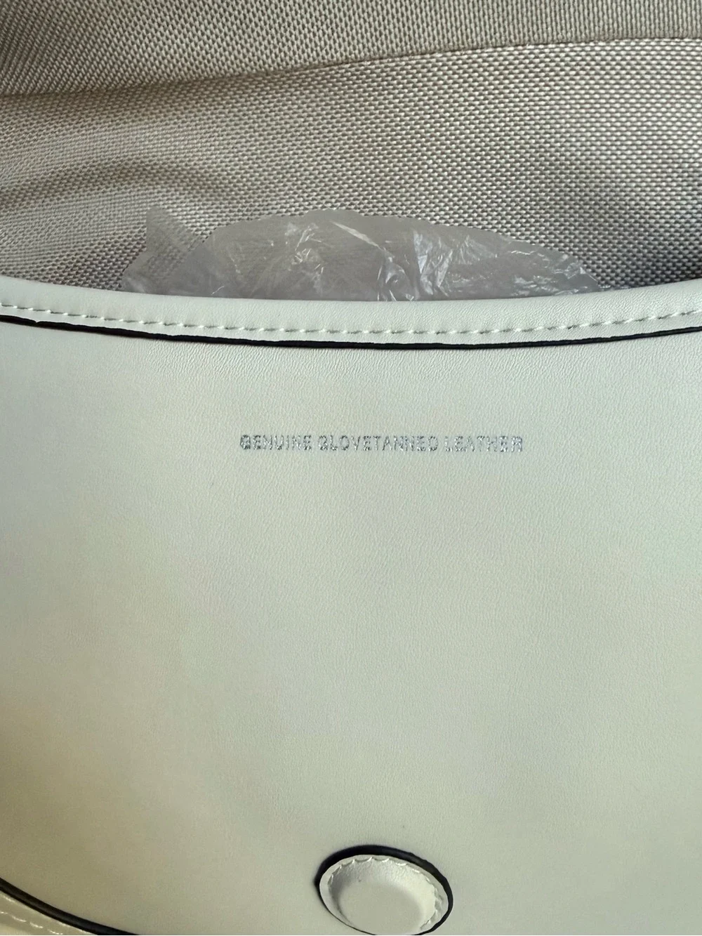 NWOT Coach Soho Flap Bag in Regenerative Leather Chalk White CR699 Silver